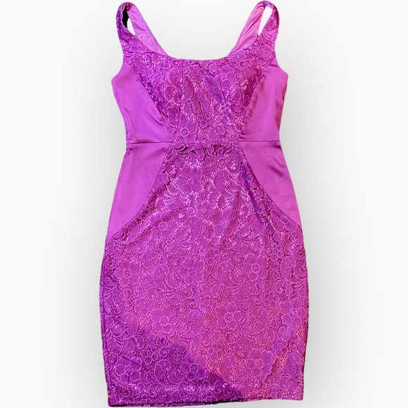 Jax Satin & Lace Sleeveless Semi-Formal Fitted Dress Size 12 - Picture 2 of 15